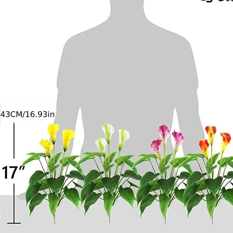 17-Inch Artificial Flower Plant for Home and Office Decor
