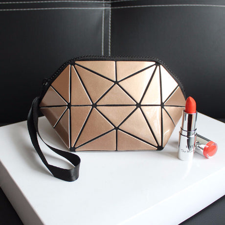 Irregular Semicircular Cosmetic Bag in Unique Colors