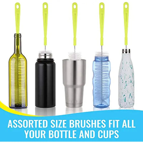 Long Handle Cup and Bottle Cleaning Brush Set