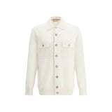 Brunello Cucinelli White Cashmere Cardigan