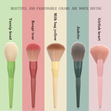 11-Piece Yellow Makeup Brush Set and Beauty Tools