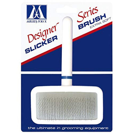Millers Forge Stainless Steel Pins Designer Series Soft Slicker Pet Grooming Brush Largebeige
