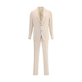 Lardini Beige Cotton Two-Piece Suit