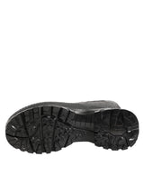 Dolce & Gabbana Metallic Black Pull On Rain Boots Men Shoes