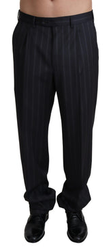 Dolce & Gabbana Gray Wool Blend Formal Trousers Pants