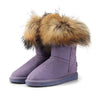 Damen-Schneestiefel aus Fuchsfell