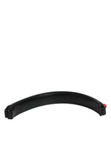 Dolce & Gabbana Black Embellished Leather Bag Handle Women Shoulder Strap