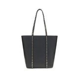 Valentino Garavani Black Calf Leather Bos Taurus Shoulder Bag