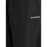Balenciaga Black Polyester Casual Pants