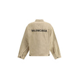 Balenciaga Beige Cotton Denim Jacket