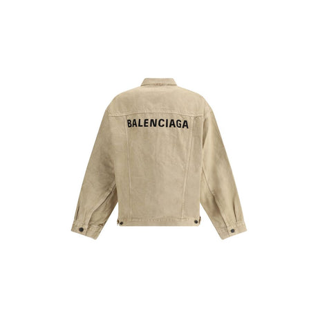 Balenciaga Beige Cotton Denim Jacket