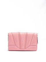 Ferrari Pink GT patent leather bag with chain