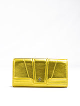 Ferrari Metal Yellow GT patent leather purse