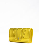 Ferrari Metal Yellow GT patent leather purse