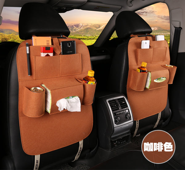 Car Seat Cover with Backrest Storage Bag