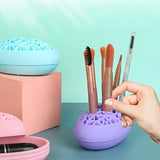 Silicone Makeup Brush Holder and Organizer Rack (1pc)