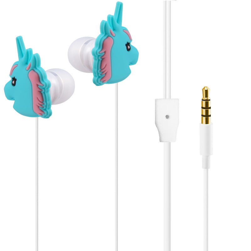 Unicorn Cartoon Headphones with Mic