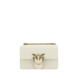 PINKO Beige Calf Leather Bos Taurus Shoulder Bag