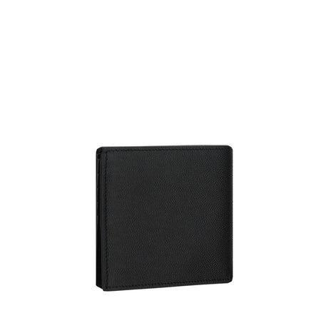Saint Laurent Black Calf Leather Bos Taurus Wallet