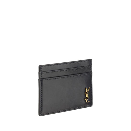 Saint Laurent Black Calf Leather Bos Taurus Wallet