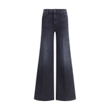 Mother Denim Black Cotton Jeans Denim