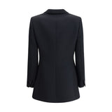 Giorgio Armani Black Polyester Blazer
