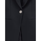 Giorgio Armani Black Polyester Blazer