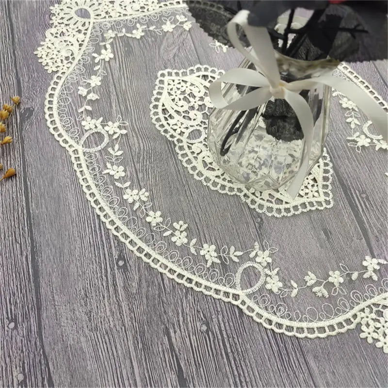 European Lace Table Flag and Home Decor Accessories
