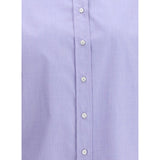 Brunello Cucinelli Light Blue Cotton Dress Shirt