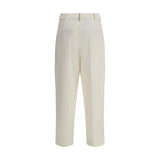Brunello Cucinelli White Cotton Chino Pants