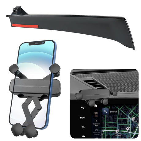 LUNQIN Car Phone Holder Mount for BMW X1 2023 2024，X2 2024 Auto Accessories Navigation Screen Bracket Interior Decoration Mobile Cell Phone Mount