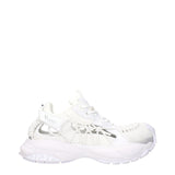 Versace White Leather Athletic Sneakers