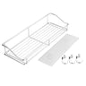 No-Drill Adhesive Bathroom Shelf - Stainless Steel Wall Mount