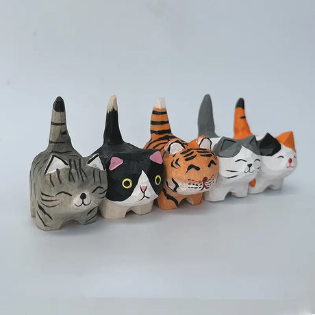 Mini Cat Figurine - Desktop Home Decor (1 Piece)