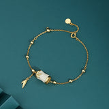 S925 Sterling Silver Natural Tianyuzhu Bracelet Necklace