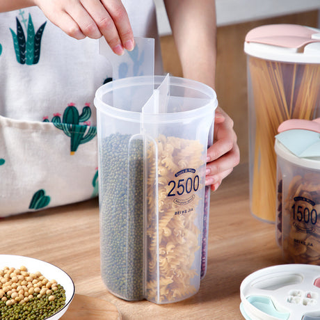 Transparent Storage Jar for Grains and Snacks