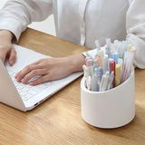 360° Rotating Makeup Brush Organizer & Storage Bin