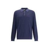 Brunello Cucinelli Blue Cotton Sweatshirt
