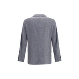 Brunello Cucinelli Blue Wool Blazer