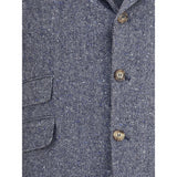 Brunello Cucinelli Blue Wool Blazer