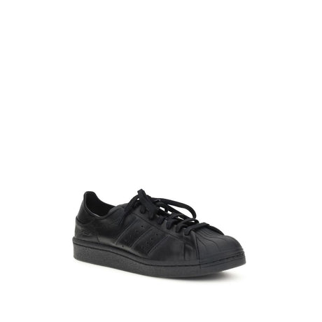 Y-3 Black Calf Leather Bos Taurus Sneakers