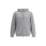 Brunello Cucinelli Gray Cashmere Sweatshirt