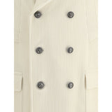 Brunello Cucinelli Cream Cashmere Coat