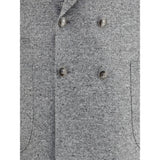 Brunello Cucinelli Gray Wool Two-Piece Suit