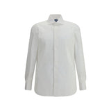 Finamore White Cotton Dress Shirt