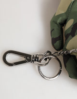 Dolce & Gabbana Multicolor Camouflage Animal Silhouette Keychain Keyring