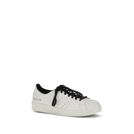 Y-3 White Calf Leather Bos Taurus Low Top Sneakers
