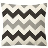 Linen Blend Geometric Cushion Cover for Home Decor