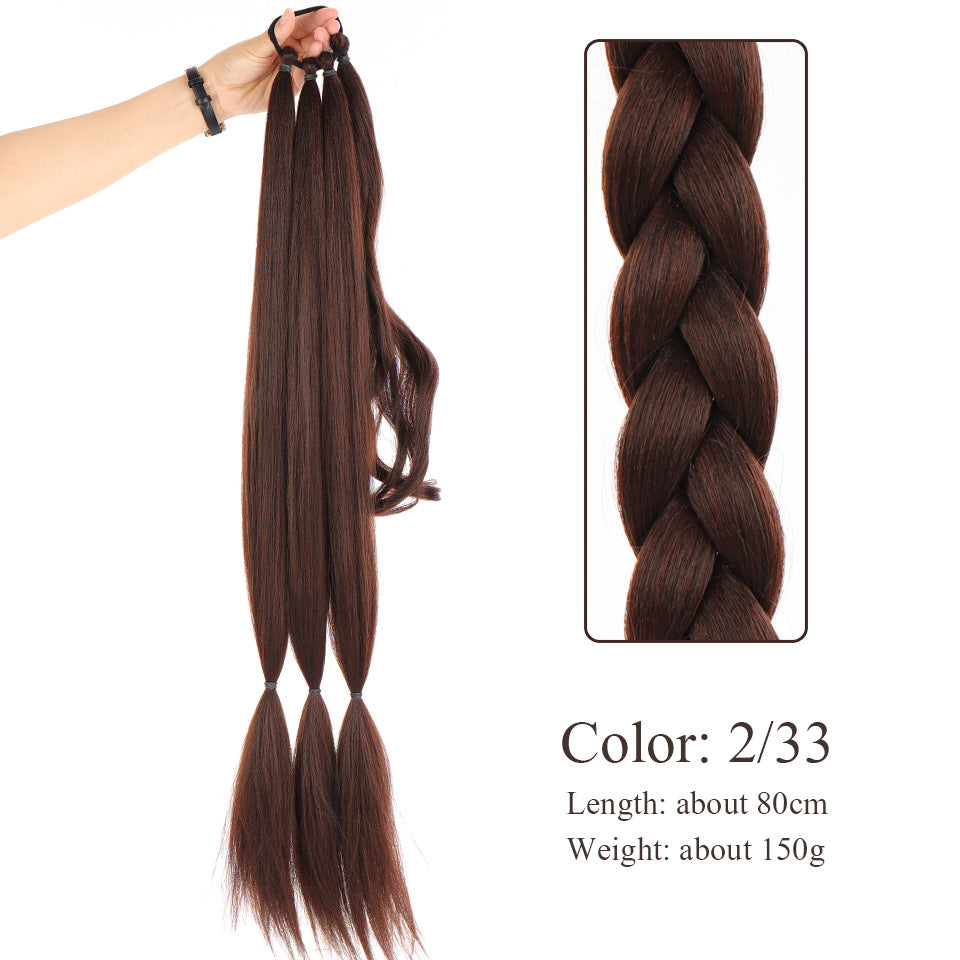 European Beauty Long Hair Winding Wig Horsetail