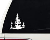 Spruce Trees Adventure Explore Nature - Vinyl Decal - Car Truck Laptop Bumper Sticker Decal